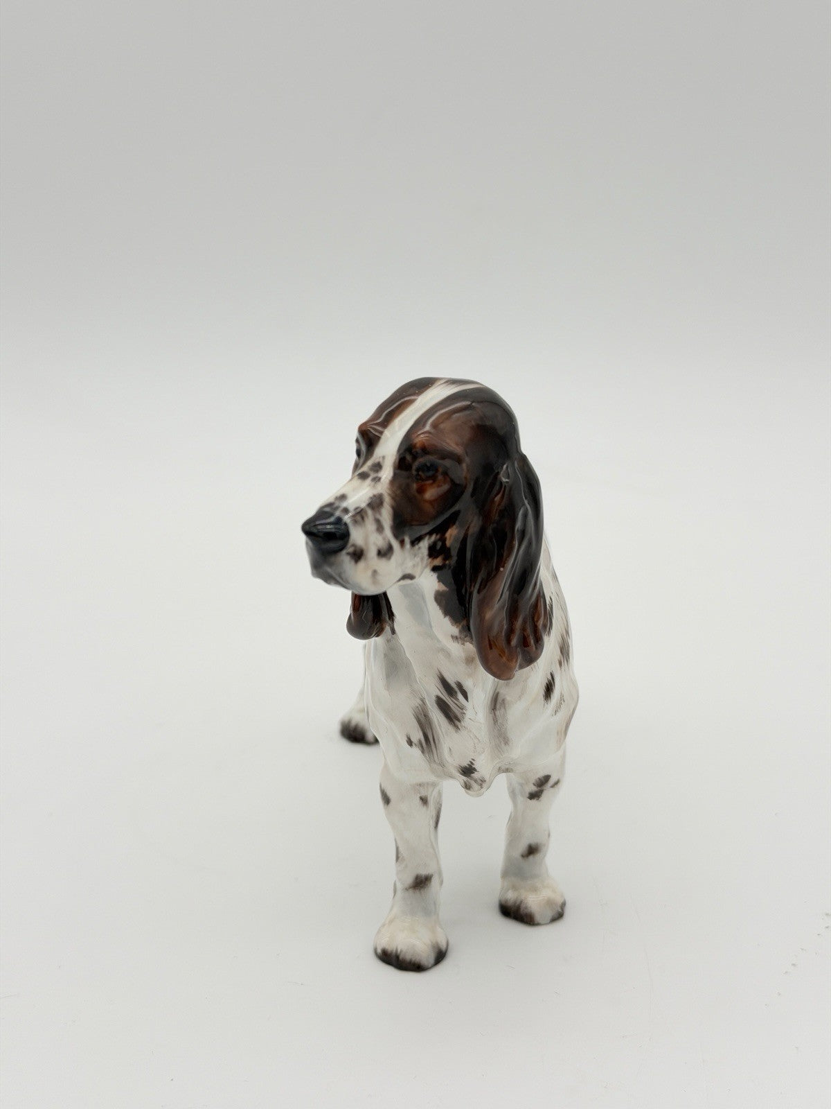 Royal Doulton Porcelain England Springer Spaniel HN 2516 Dog Figurine 5”Hx6”L