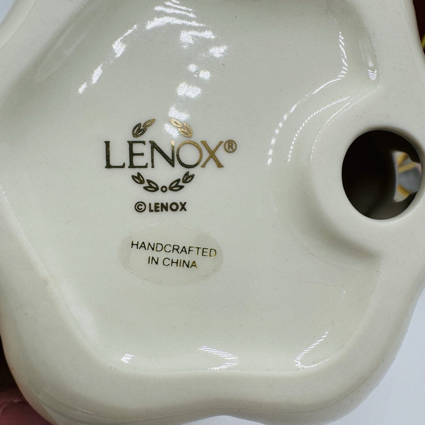 Lenox Porcelain Christmas Tree & USA Flag Snowman Ornaments