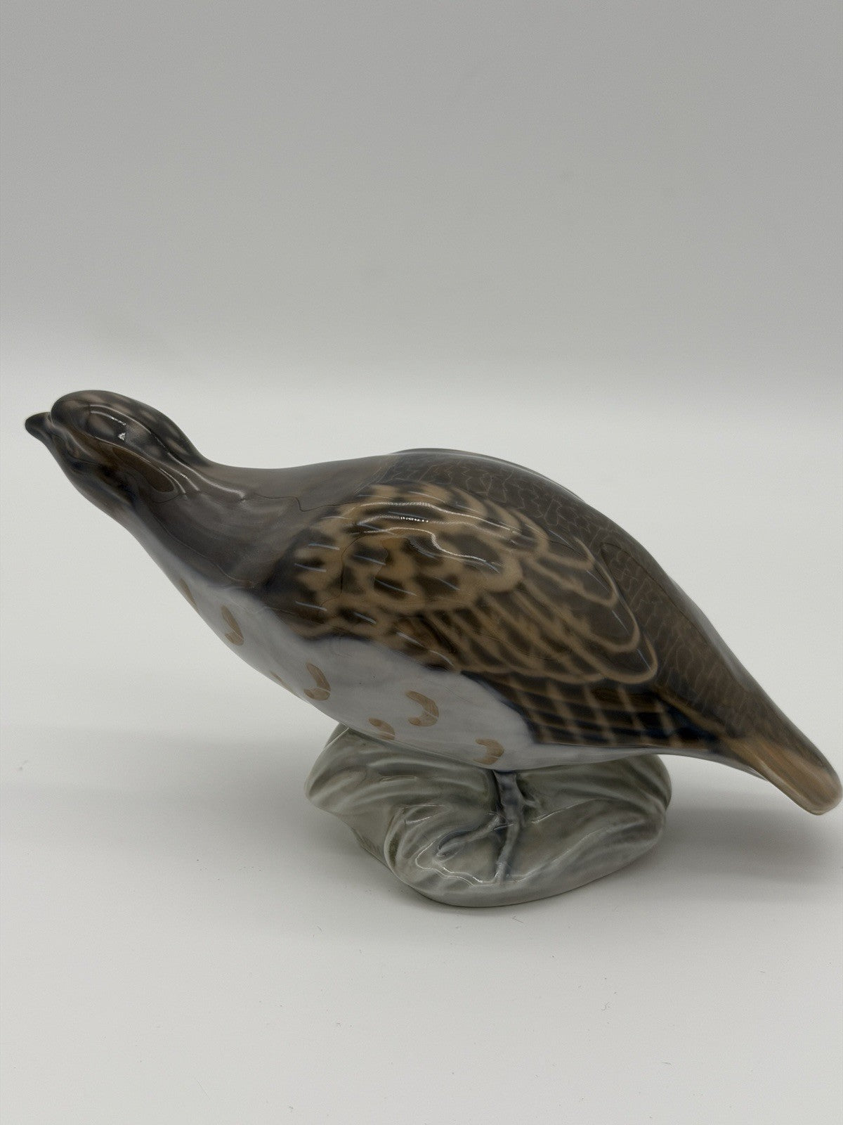 Royal Copenhagen Partridge Bird Porcelain Denmark Signed Peter Herold Figurine