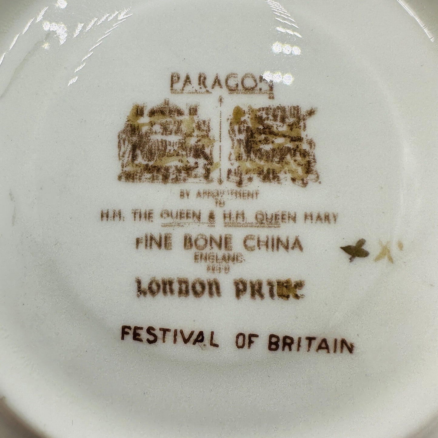 Paragon Small Plates London Pride Festival Of Britain Set Porcelain Bone China