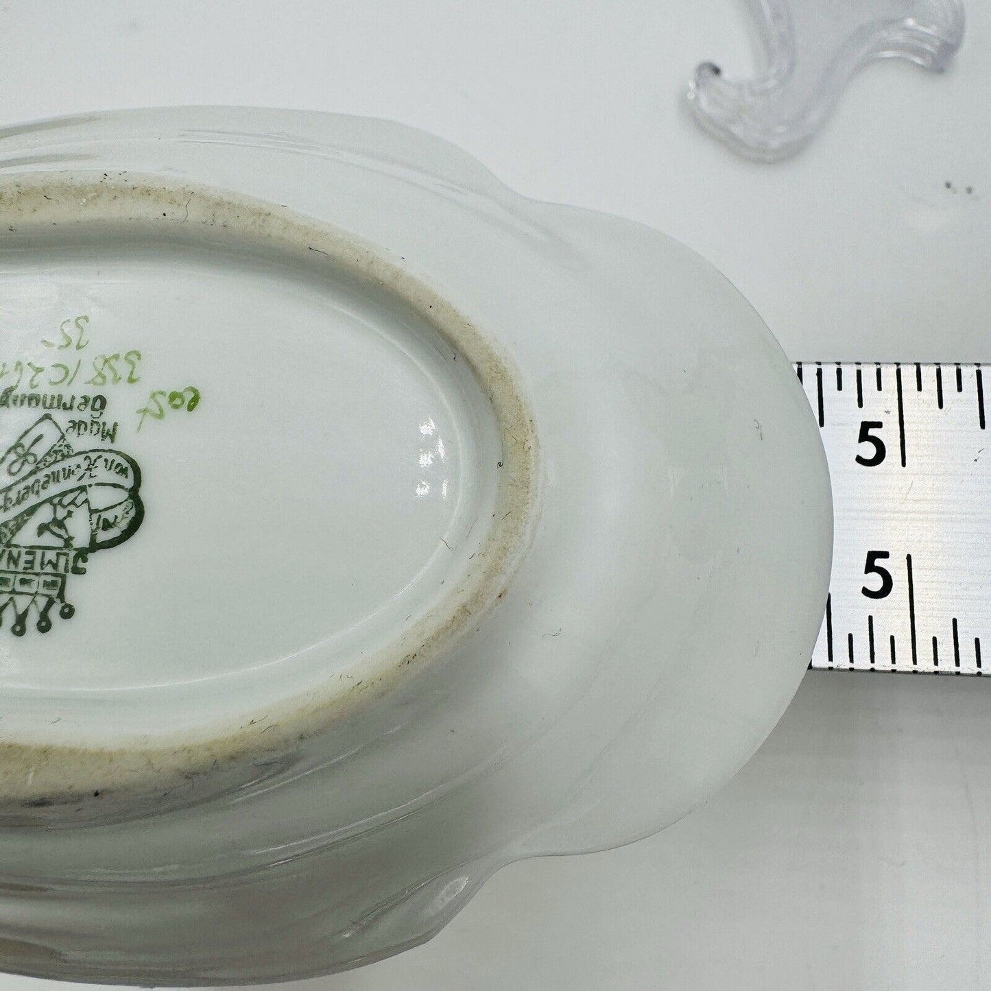 JLmenau Germany Graf Von Henneberg Green 5in Trinket Dish Set Antique