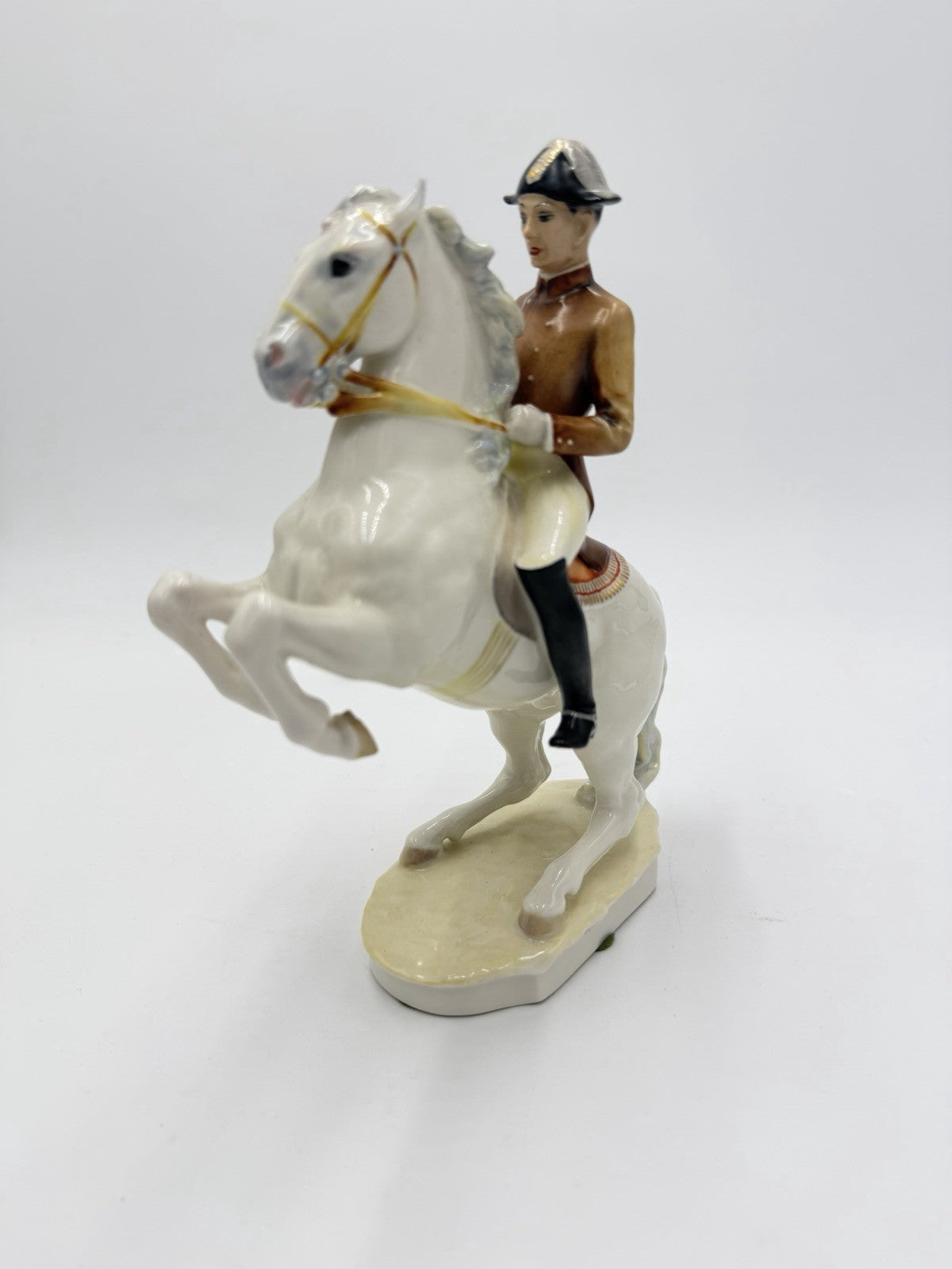 Hutschenreuther Germany Porcelain Lipizzaner Horse & Rider Figurine 145/1247