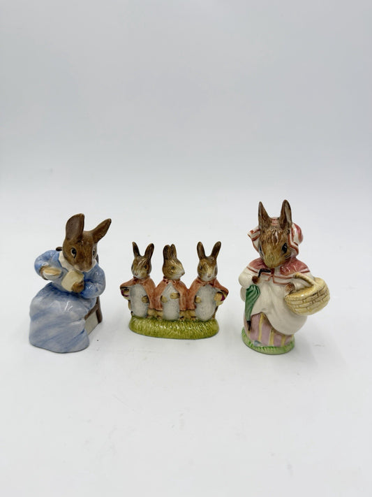 Royal Albert /beswick England Porcelain Beatrix Potter Figurines Rabbit Figurine