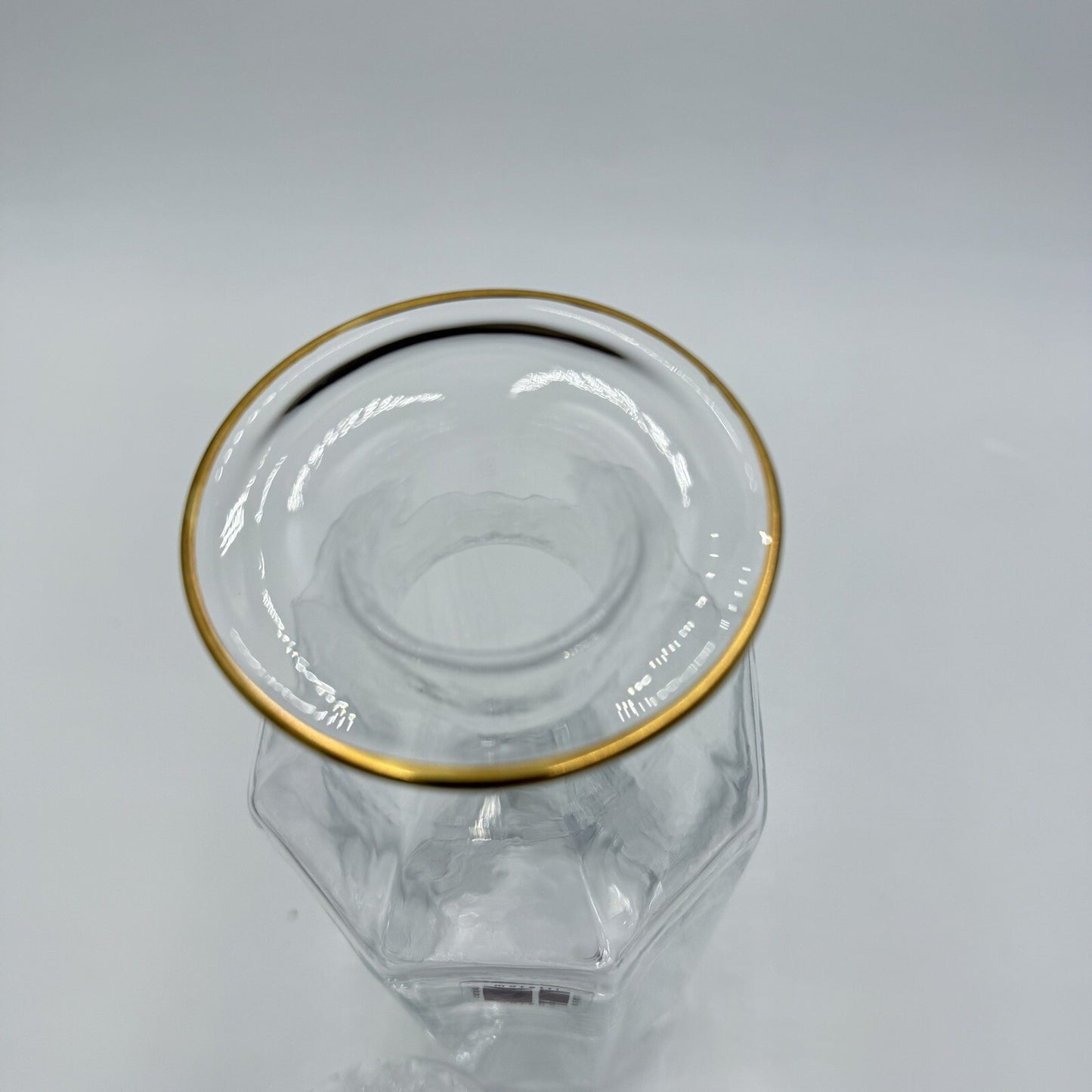 Carlo Moretti Murano Vetri #100 Decanter Stopper Rare Italy Gold Rim Art Glass