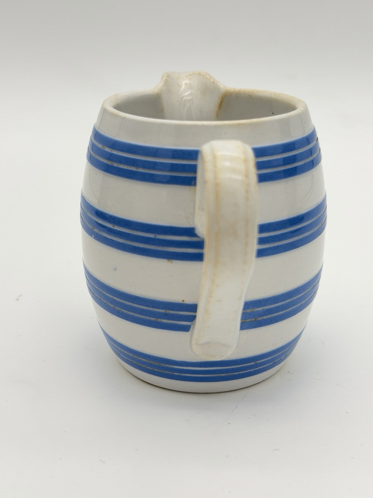 Vintage Villeroy & Boch Dresden Porcelain Saxony Blue Striped HG #7 Pitcher