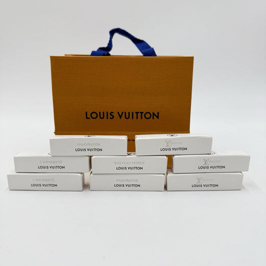 Louis Vuitton Perfume Samples Eau de Partum 2ml 0.06 FL. OZ 8 Samples Lovers Bag