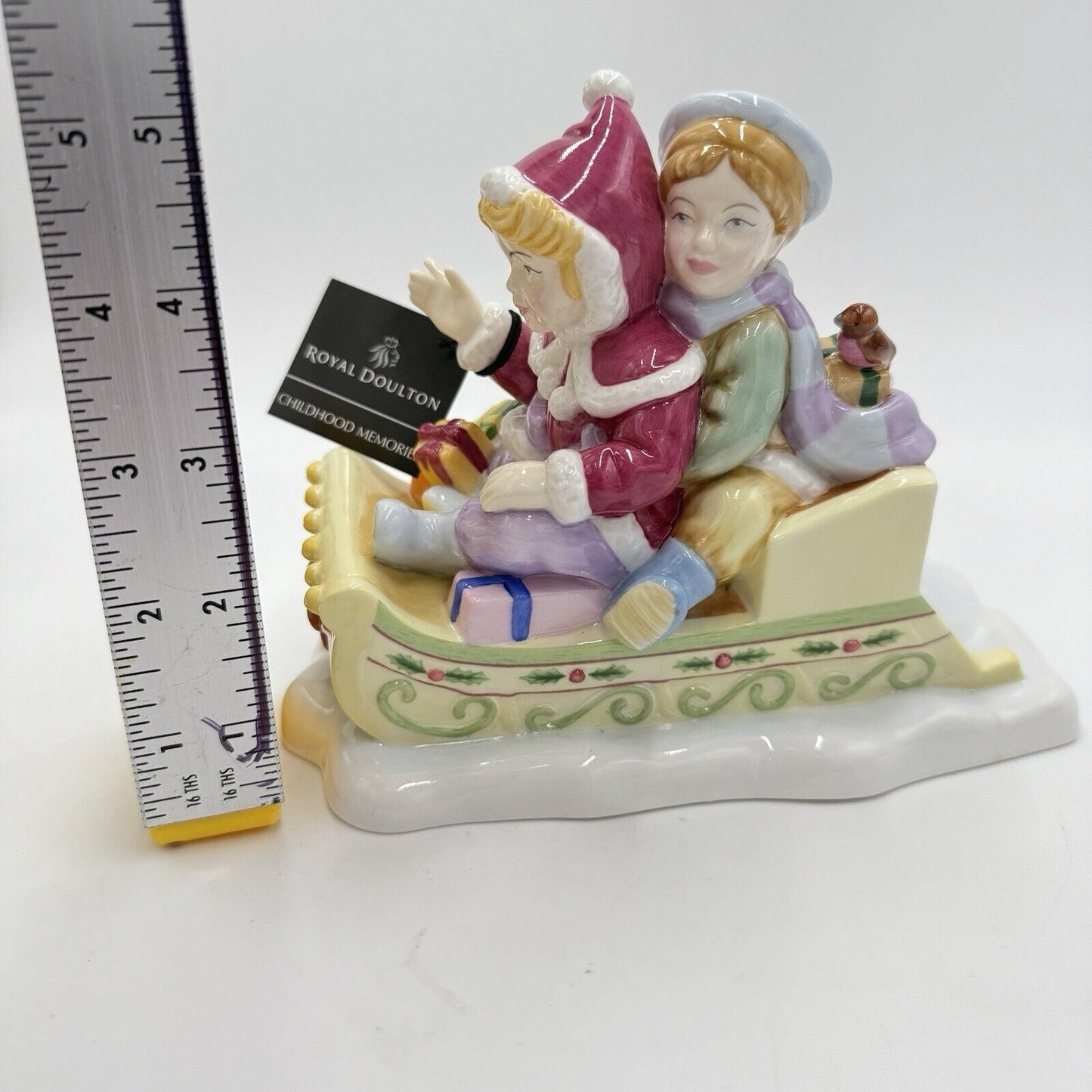 Royal Doulton Childhood Memories Figurine Winter Fun Porcelain England 2005 CH1