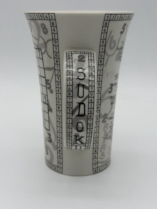 Dunoon Porcelain England Tall Mug The Origins of Sudoku Coffee Mug Vintage