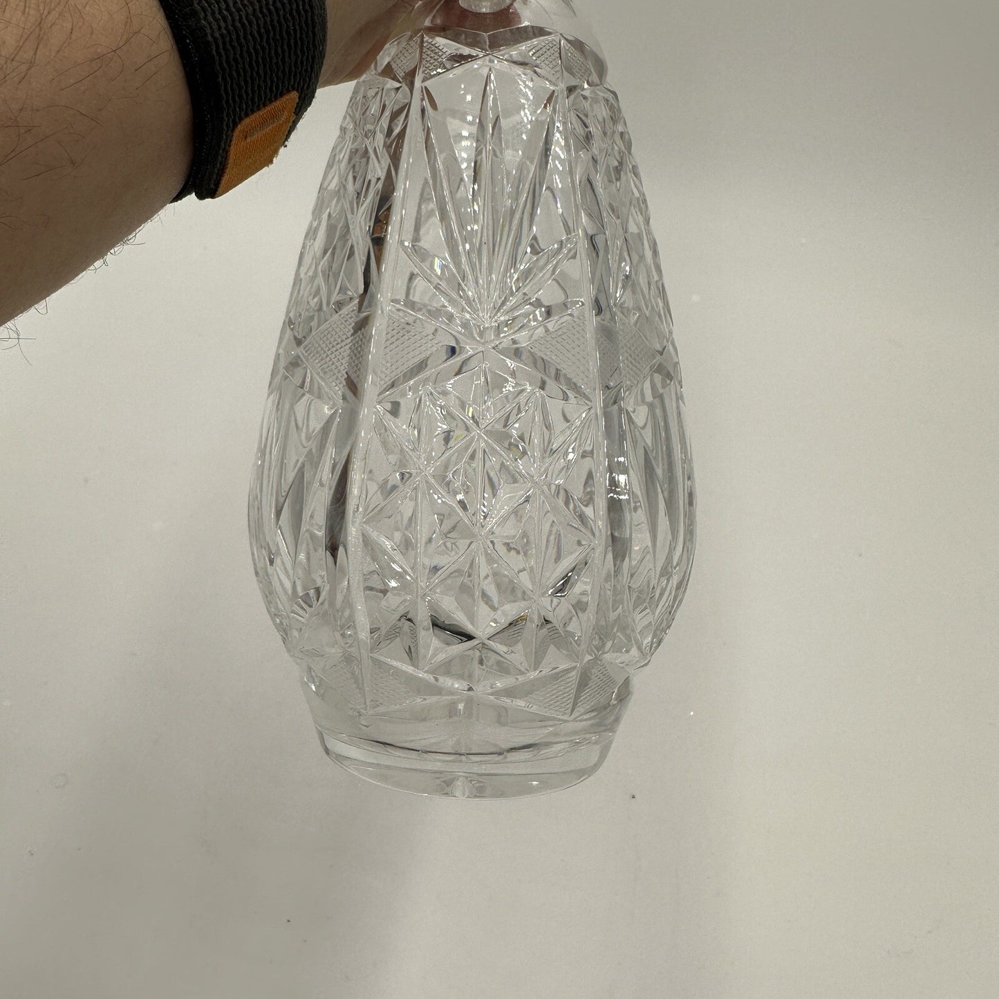Cristal De Lorraine Decanter Crystal French Midcentury Cut from 1950s # 49 Mark