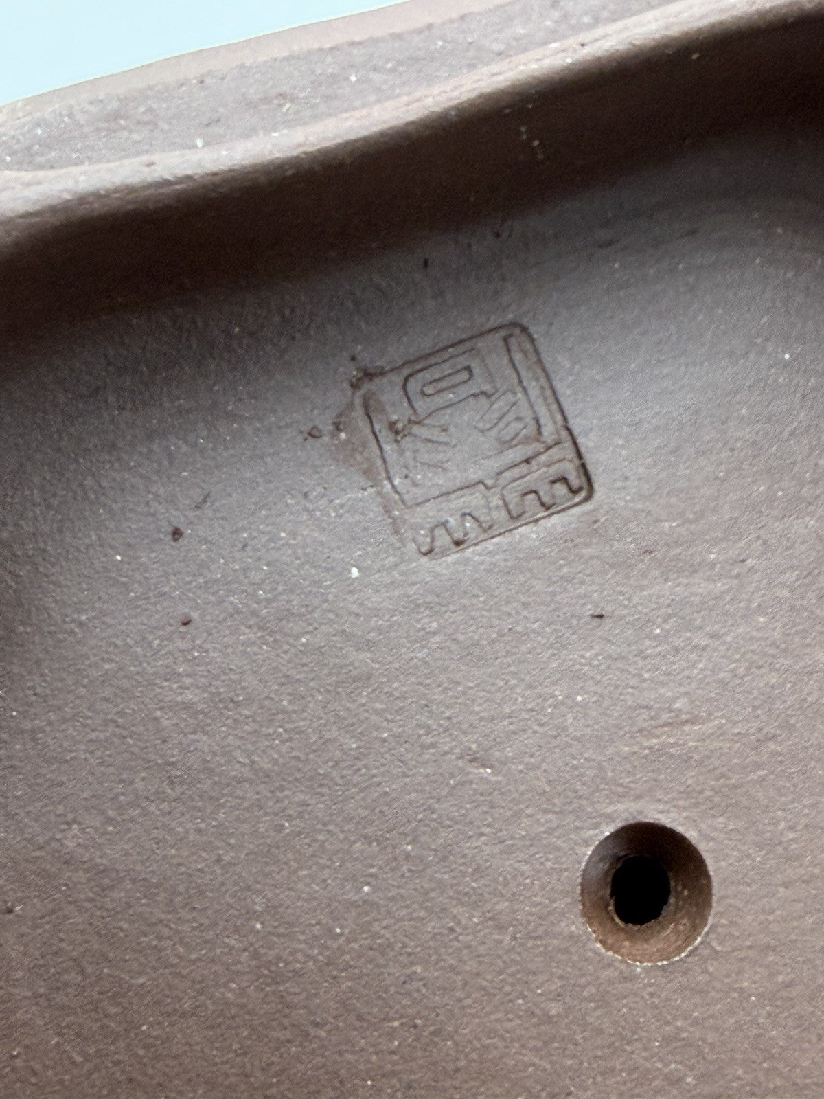 Chinese Yixing Zisha Clay Teapot Art Pottery Carved Tree Trunk Design