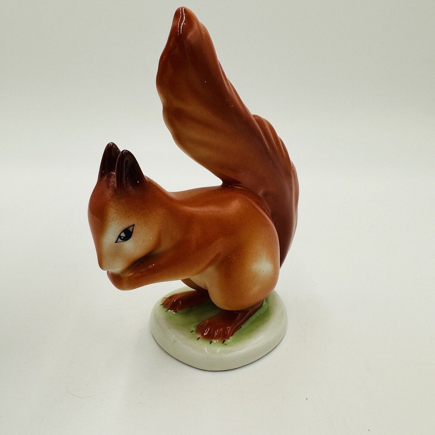 Hollohaza Red Squirrel Porcelain Figurine Vintage Hungary Collection