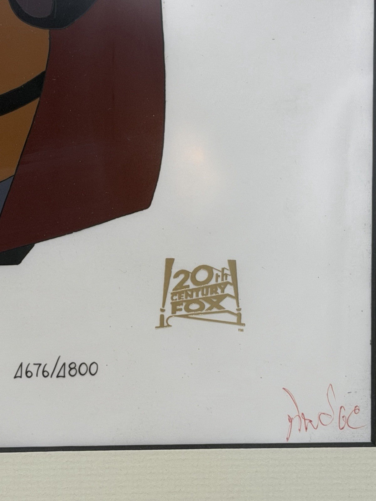 Vtg ANASTASIA Limited-Edition Hand-Painted Animation 4676/4800 Signed /COA