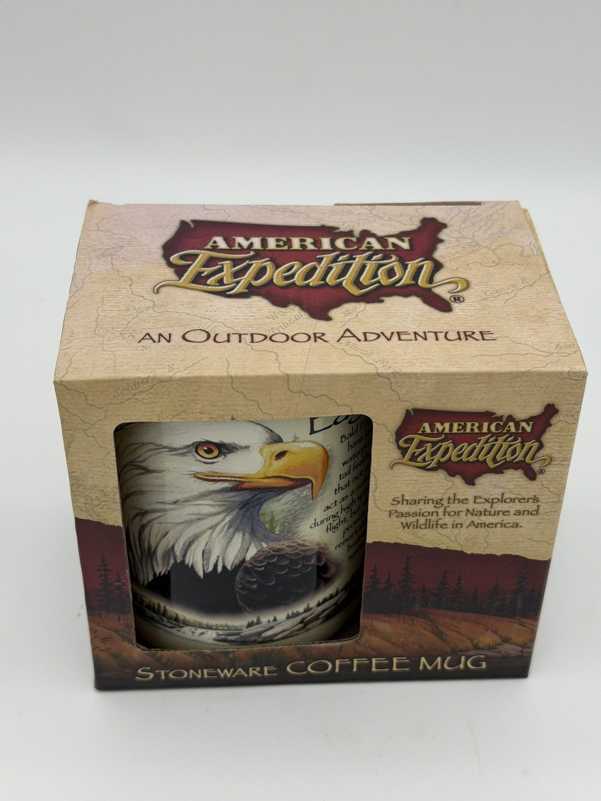 American expedition stoneware Bald Eagle coffee mug 16oz wildlife america
