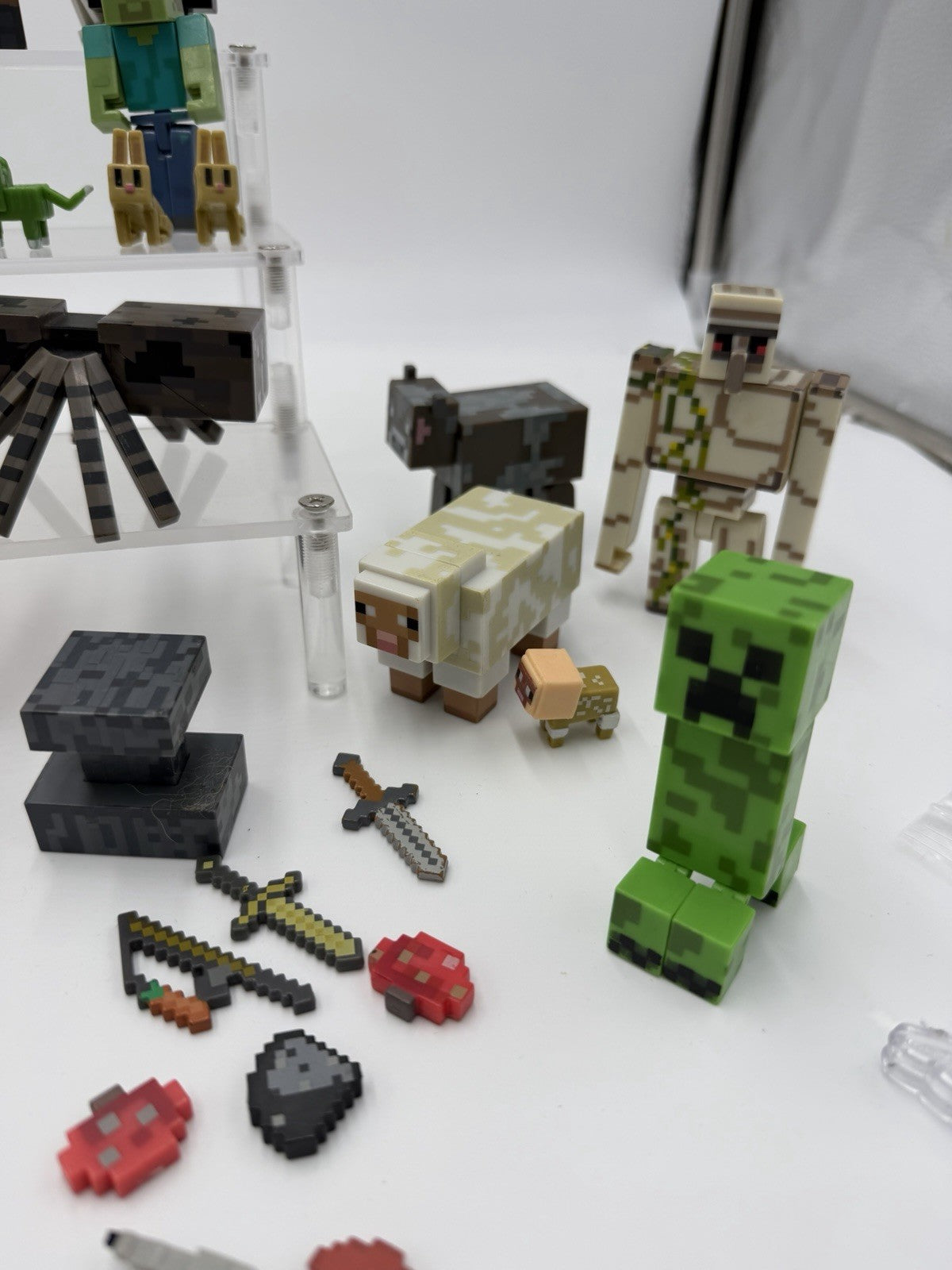 Minecraft Figures Animals Blocks Weapons Tools Lego Mini Figs Lot 50 PCs
