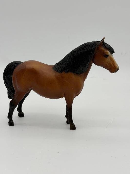 Breyer Shetland Pony Bay 6" Horse Figurine USA Mark 1970s Plastic Model Vintage