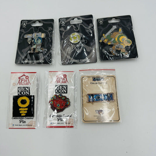 Privateer Press Limited Edition Pin Bazaar Lot Of Pins 6 Pieces MCDM Collectors