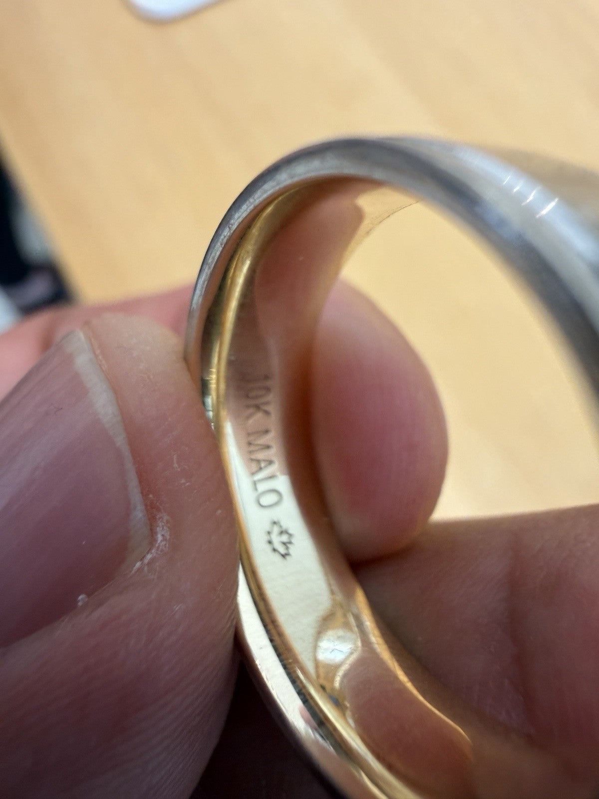 10k White Gold Men Size 9 Wedding Band Wide 6mm People’s Jewelry Store 4.3g