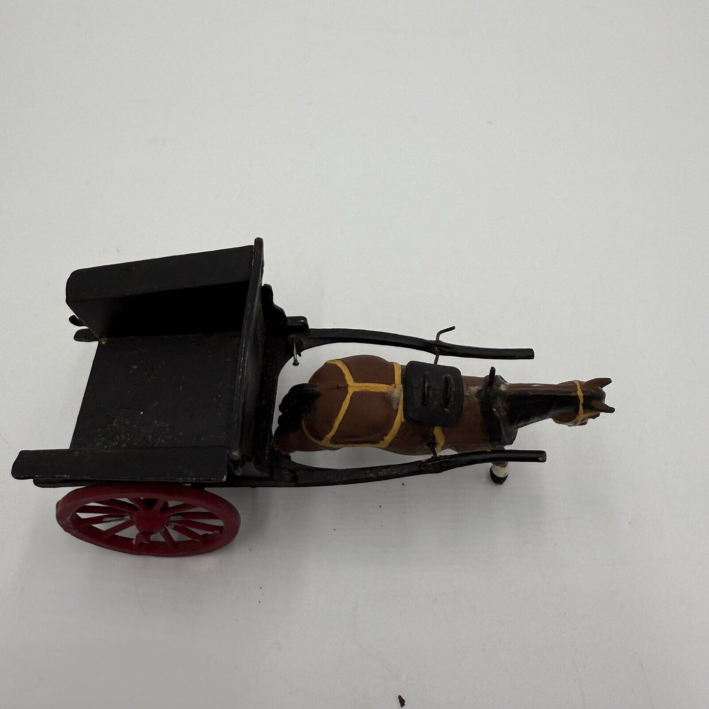 Vintage Britains LTD Diecast Farm Tumbrel Cart and Horse Figurine England 1970