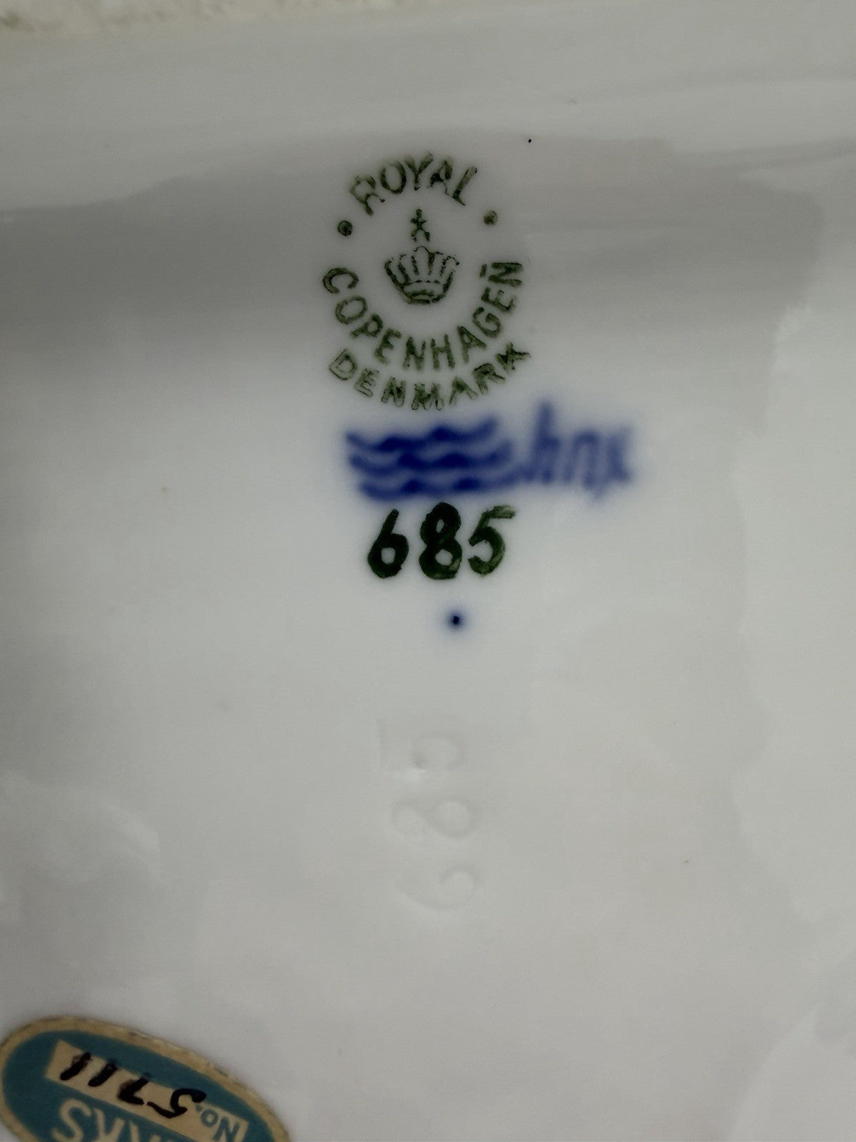 Royal Copenhagen Denmark Porcelain Man W/SCYTHE Figurine 10"H Harvesting