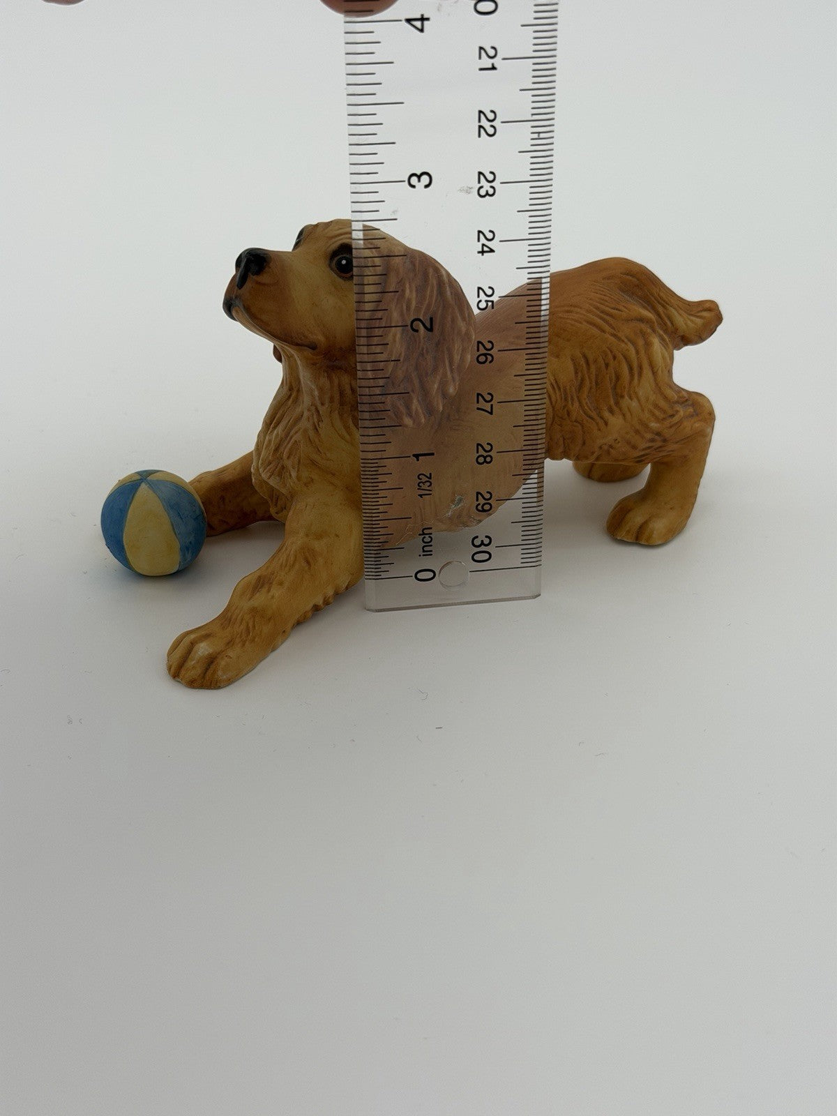 Franklin Mint Porcelain COCKER SPANIEL Dog Figurine Painted Vintage