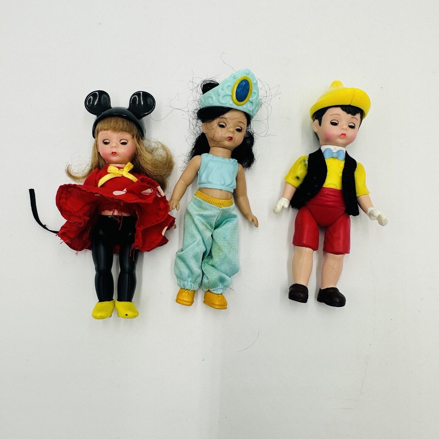 Madame Alexander Dolls Disney Minnie Jasmine Pinocchio Macdonald Vintage Set 3