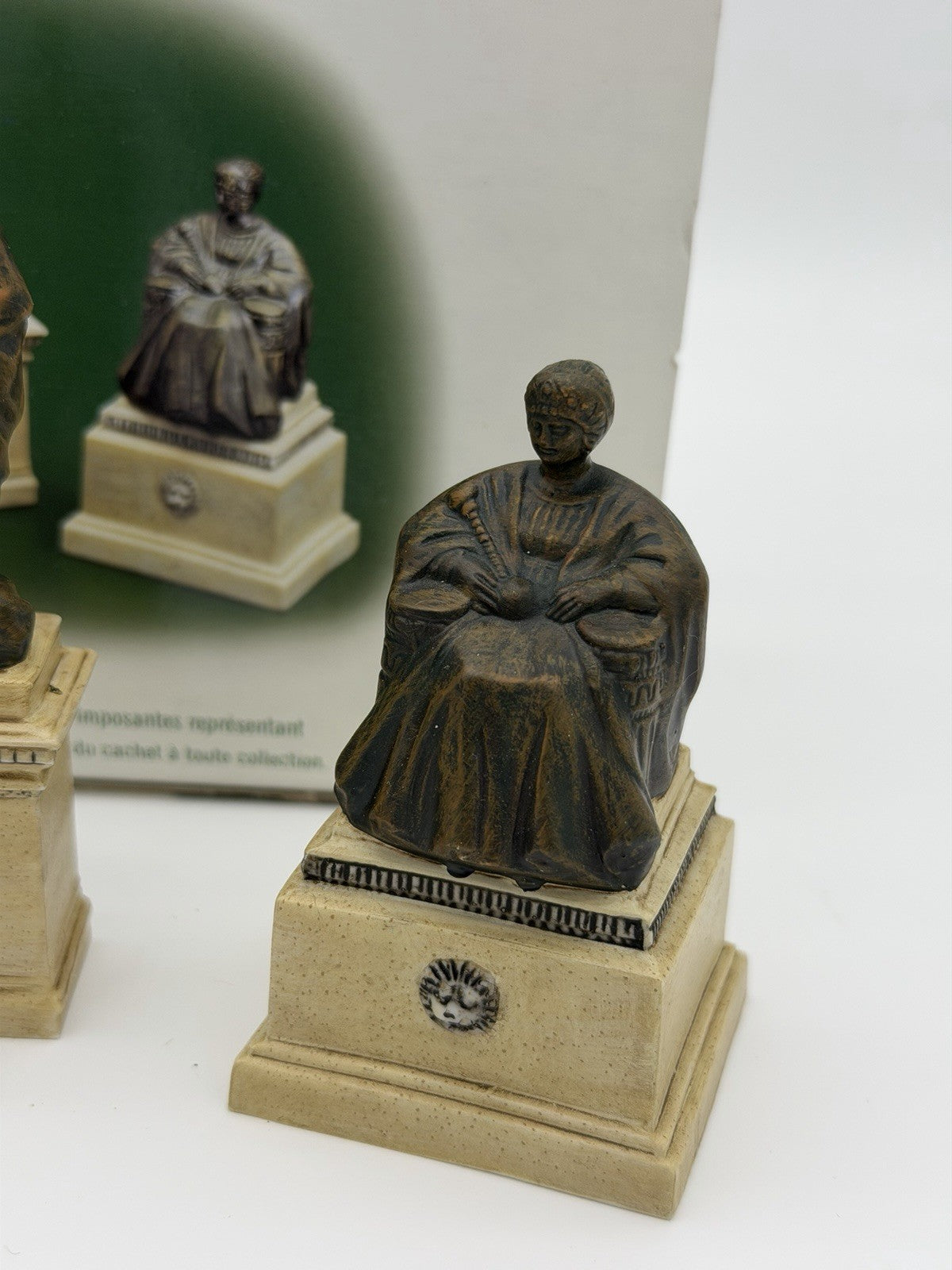 Department 56 Heritage Village Monument Set 3 Figurines Christmas Porcelain