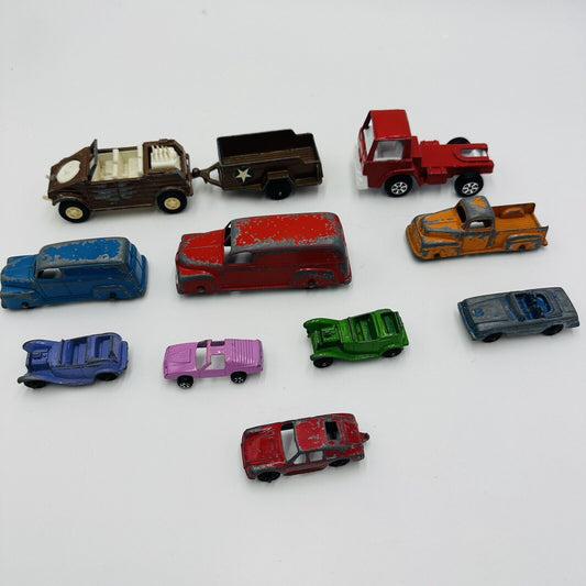 Tootsie Toys Diecast Metal Car Toys 1970’ Lot Chicago USA Mini & Medium Vintage