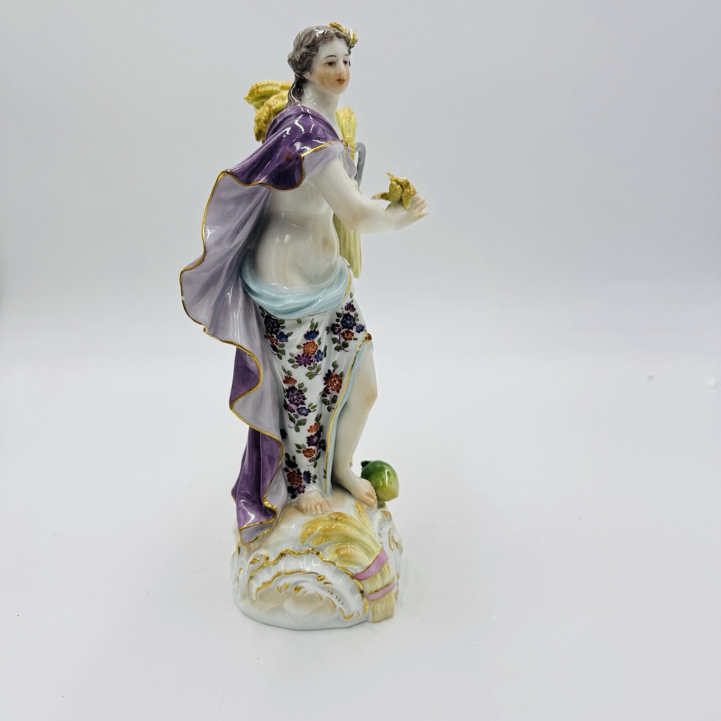 Meissen 17th C Antique Germany Porcelain Allegory of the Summer Figurine 9”H