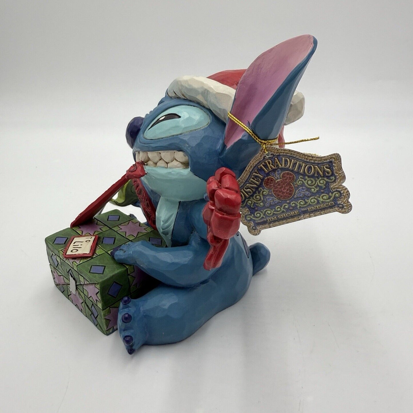 Disney Showcase Traditions Bad Wrap Lilo Figurine Christmas 5” Jim Shore