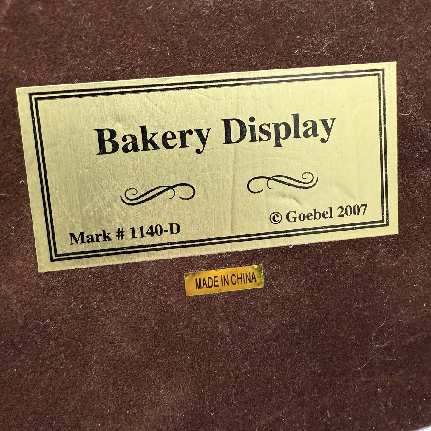 Goebel 2007 Bakery Display Sweet Shoppe Christmas Village Music Box