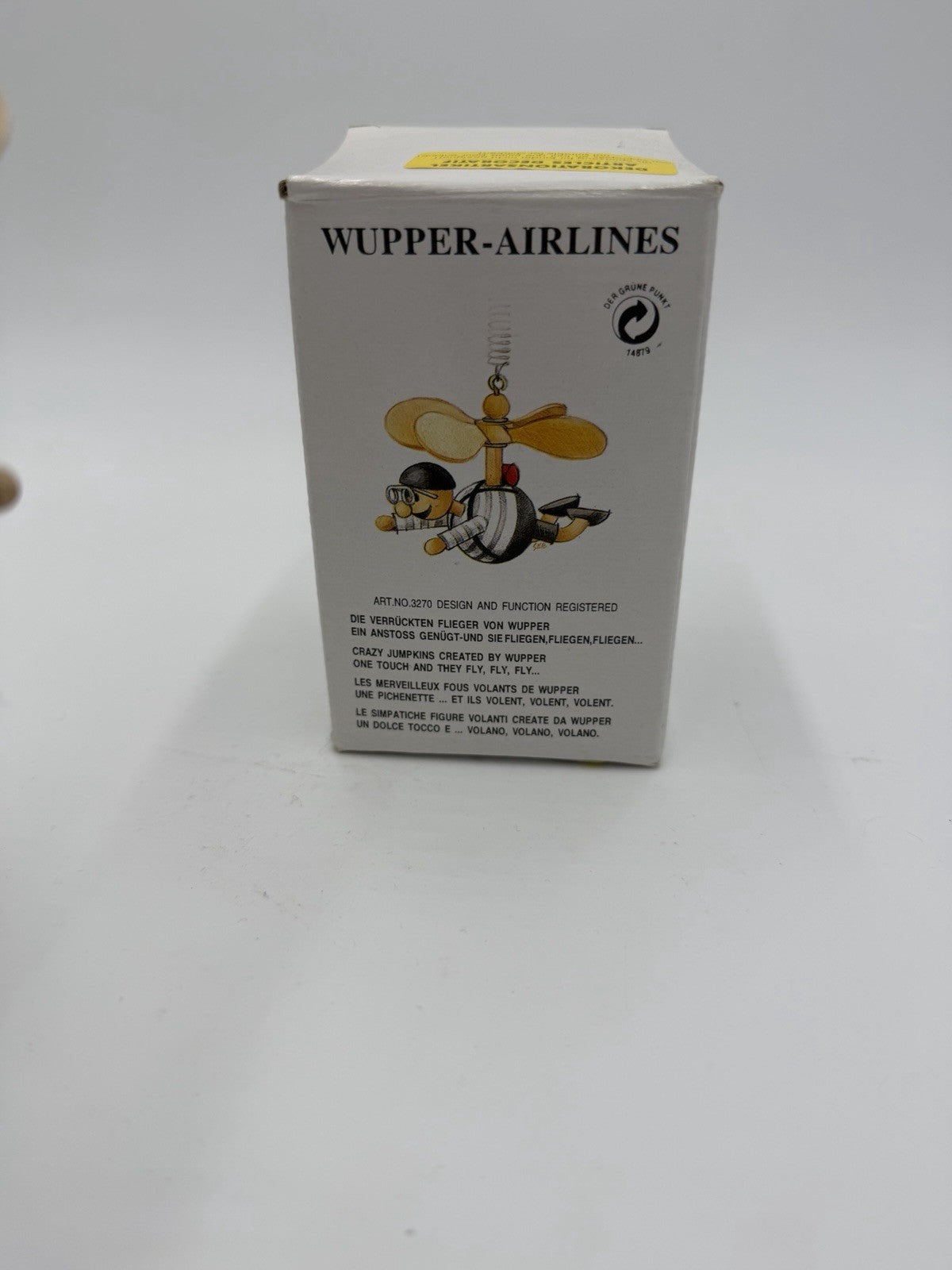 Wupper Airlines Crazy Jumpkins Wooden Wind Wheel Flying Man Mobile Germany