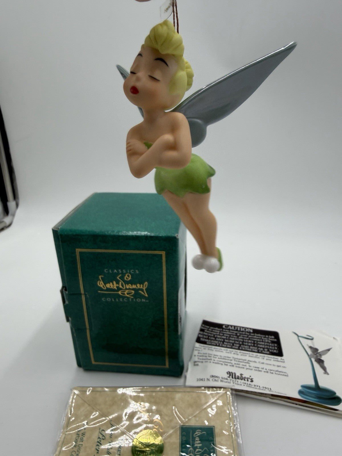 WDCC Tinker Bell Peter Pan 1996 Special Edition Christmas Ornament W/ COA