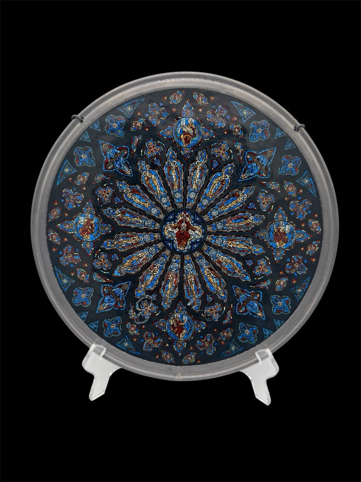 Glassmasters Stained Glass Reproduction St John Cathedral Rose Window Suncatcher