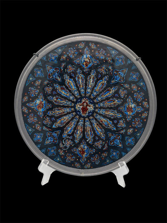 Glassmasters Stained Glass Reproduction St John Cathedral Rose Window Suncatcher