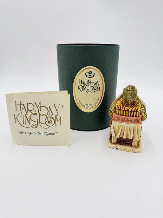 Harmony Kingdom Wishful Thinking Turtle 150th Birthday Trinket Box Figurine UK