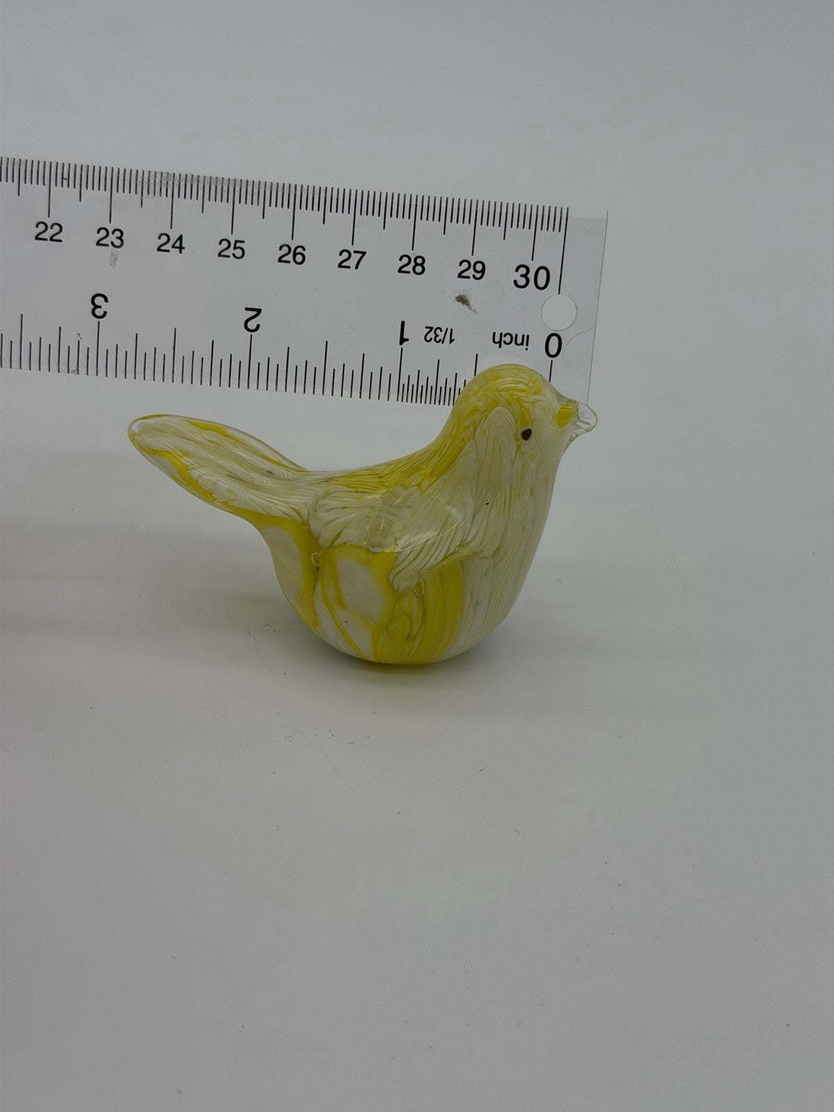 Murano Italy Art Glass Hand Blown Yellow Canary Bird Figurine