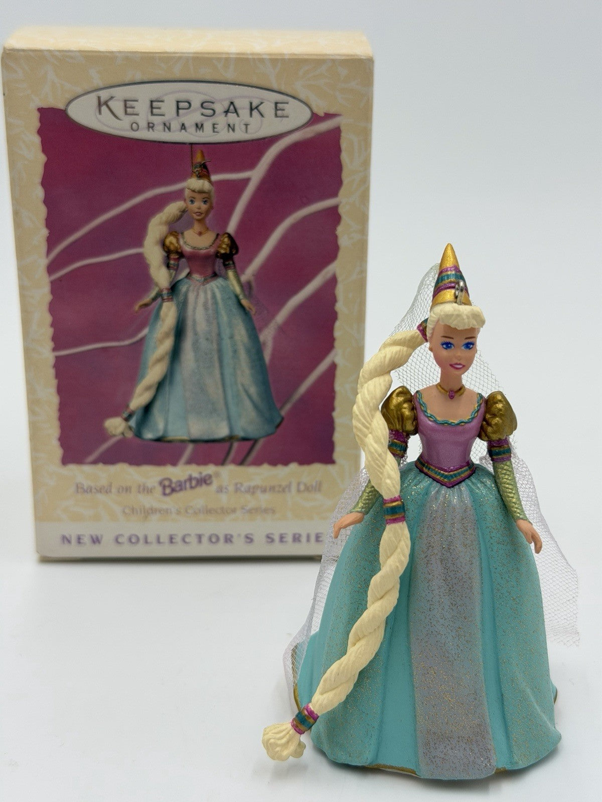 VTG Hallmark Keepsake Barbie as Rapunzel Ornament 1997 #1 On Series