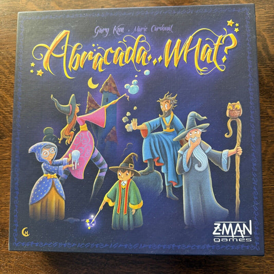 Z-Man Board Game Abracada...What? Box 2014 Deduction 2-5 Players