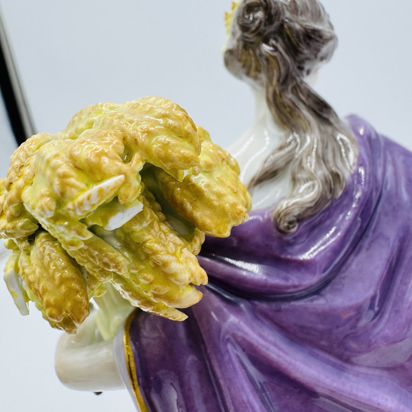 Meissen 17th C Antique Germany Porcelain Allegory of the Summer Figurine 9”H