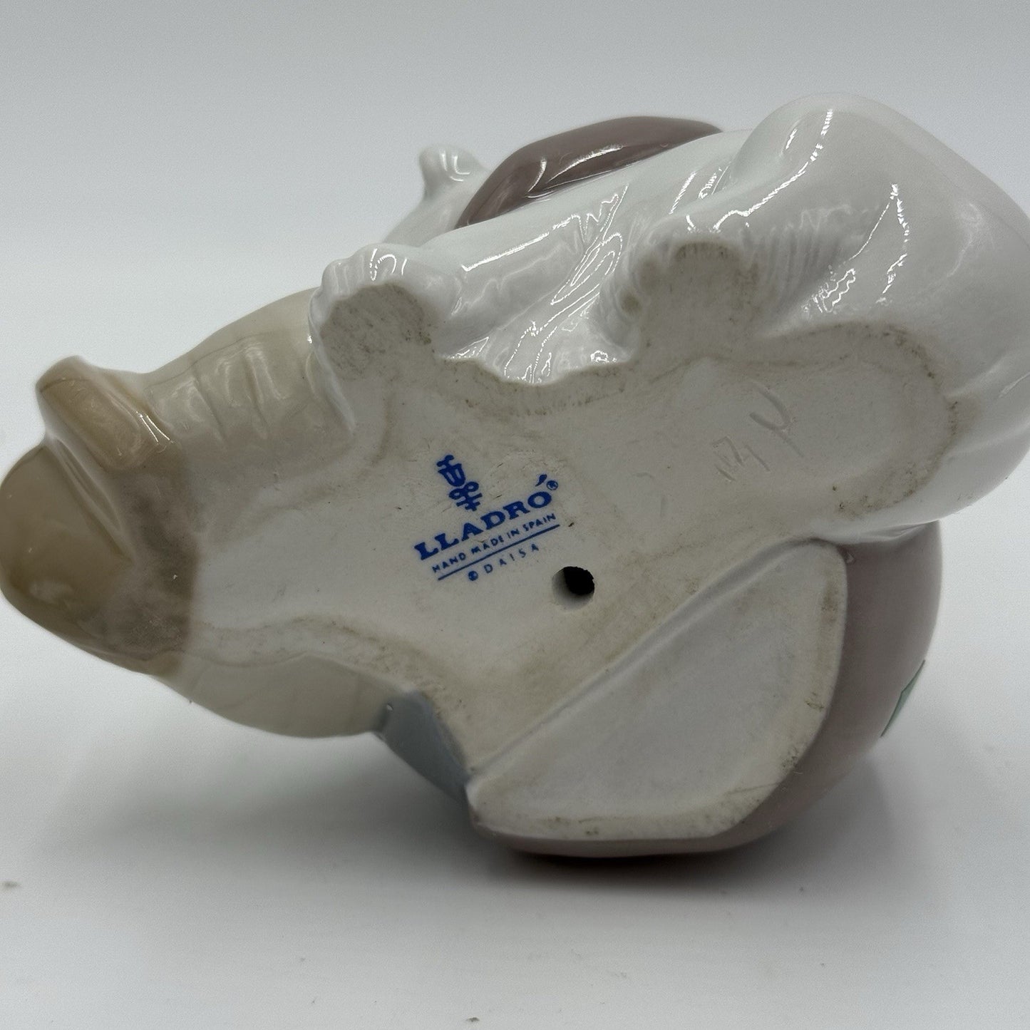 LLADRO Spain Porcelain Eskimo Inuit Boy playing  With Polar Bear Cub Figurine