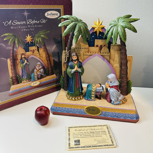 Large Jim Shore A Savior Before Us 500/750 Christmas Nativity Limited Edition