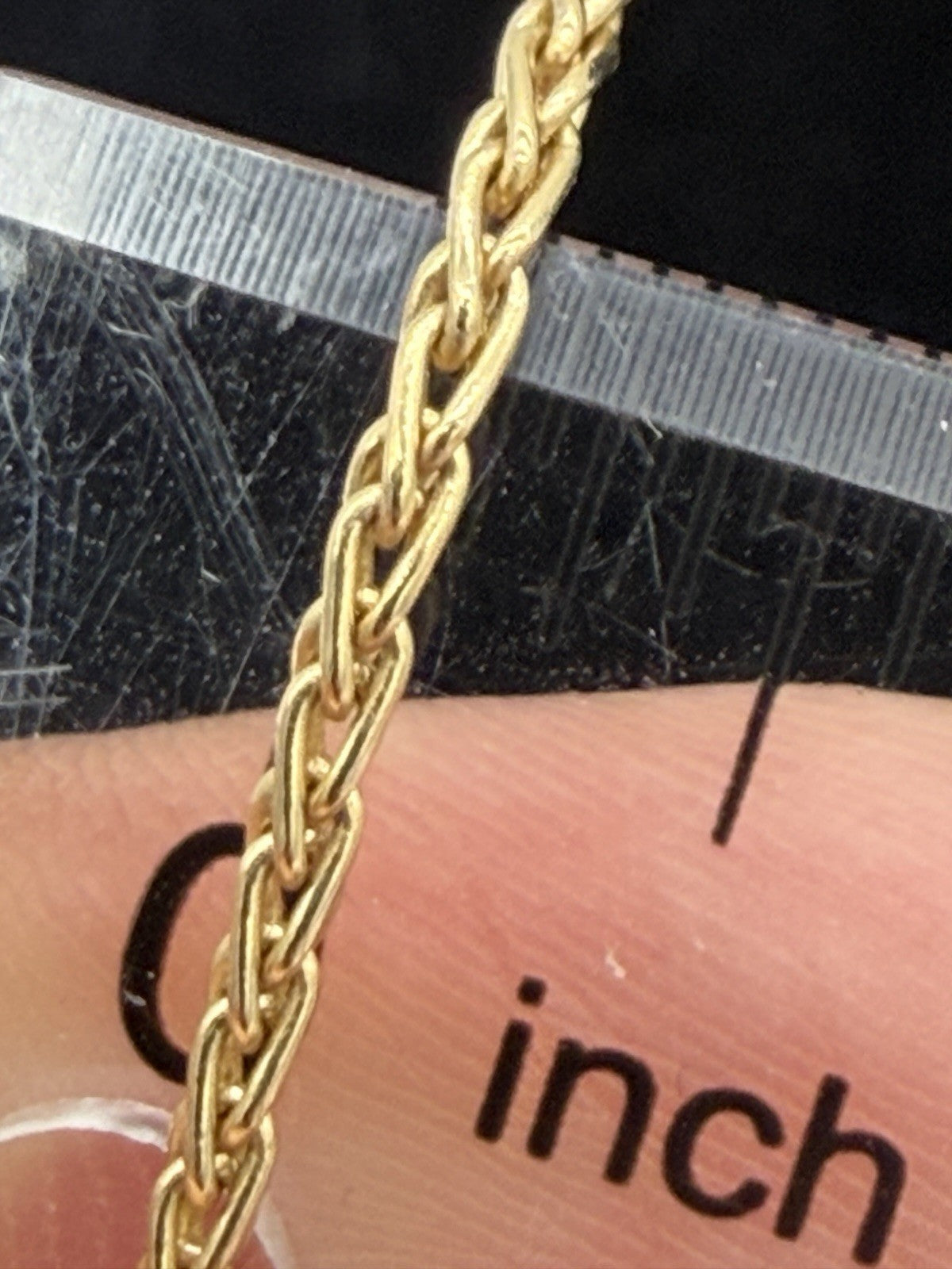 14k Yellow Gold Franco Chain 24”Length Weight 7.41g