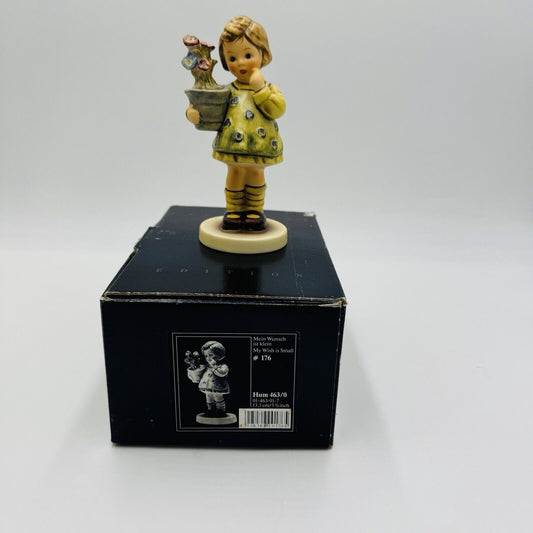 Hummel Goebel My Wish Is Small # 176 Germany Figurine Porcelain Vintage Box COA