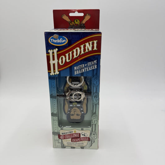 Vintage HOUDINI MAGIC Trick Thinkfun Brainteaser Game Escape Puzzle 2014 NEW