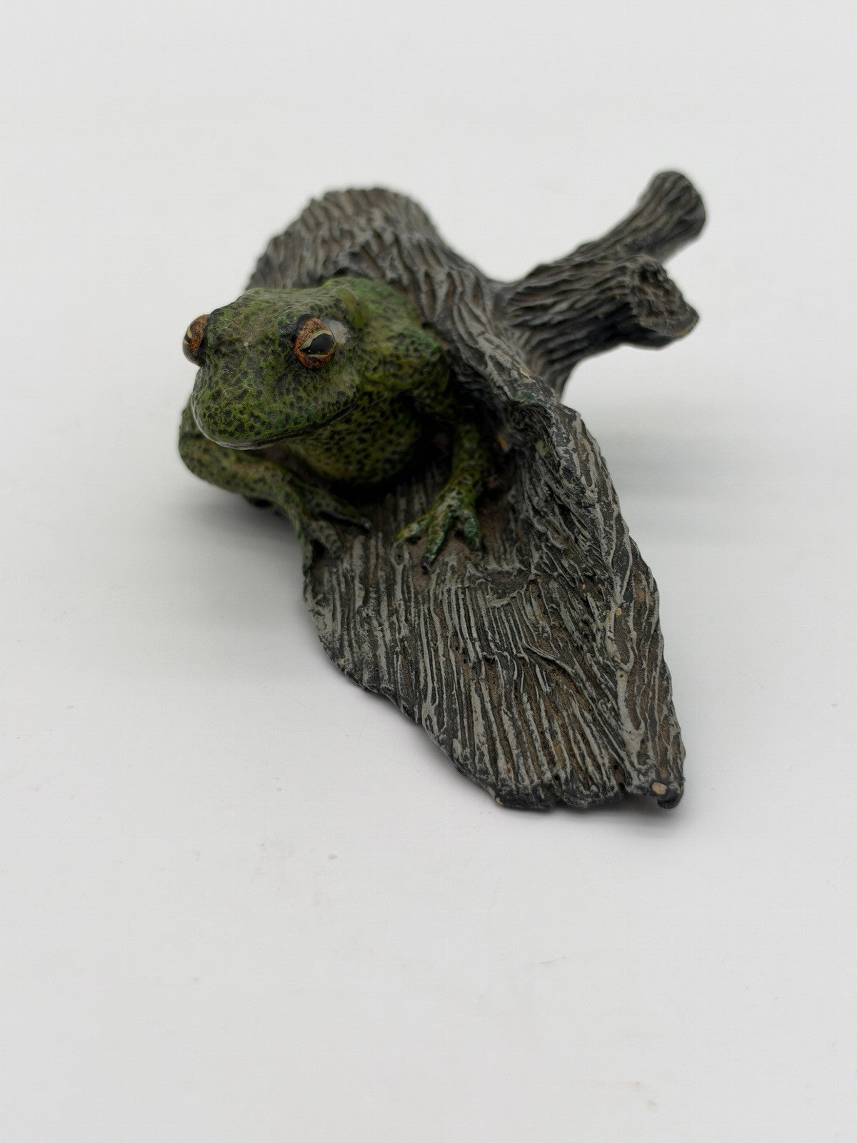 Vintage Studio Art Frog Painted Figurine Signed Oliphant 1991