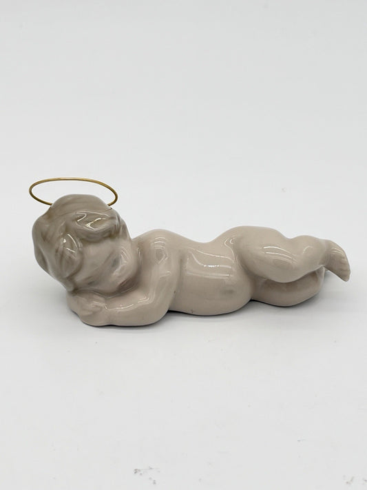 Lladro Spain Sleeping Little Baby Jesus 4" Porcelain Figurine Nativity Rare