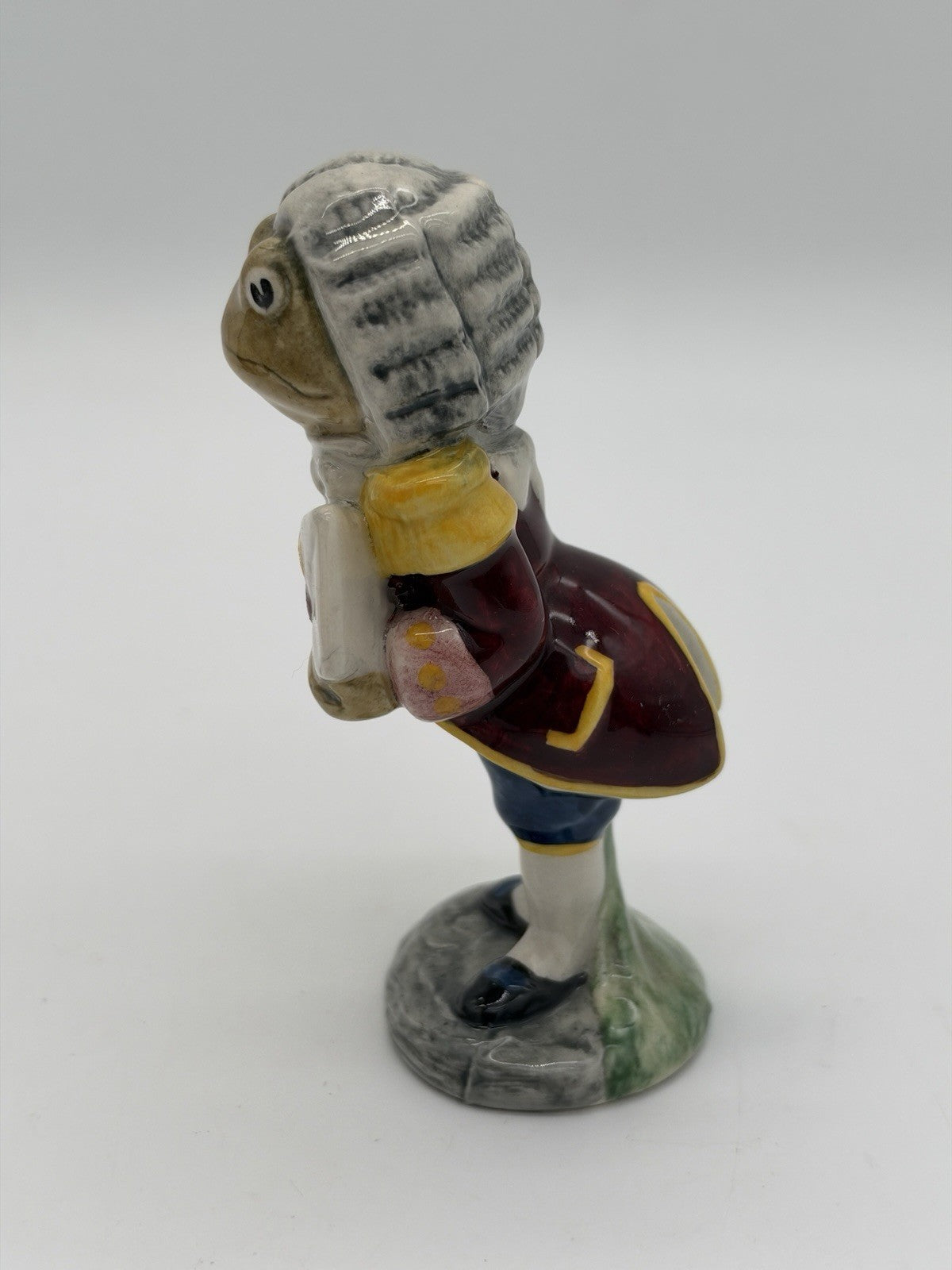 Beswick England Porcelain Frog Footman W/letter Alice In Wonderland Figurine 4”