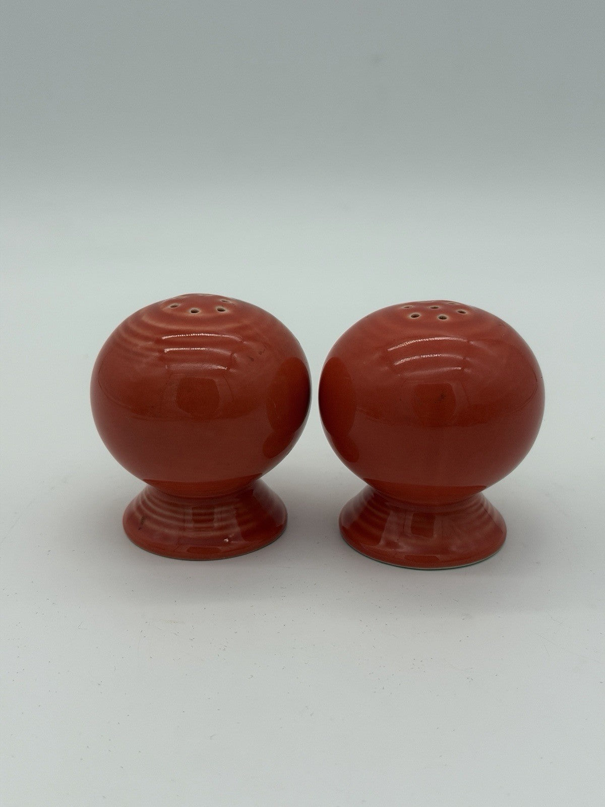 Fiesta Halloween Happy Pumpkin Jack-O-Lantern Orange Salt & Pepper Shakers