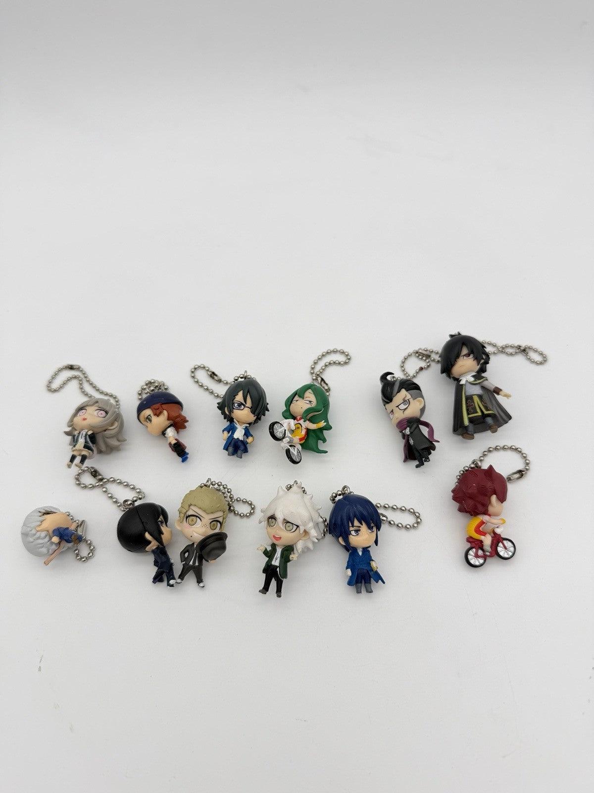 Bandai Takara Tomy Arts Fairy Tail Anime Swing Mascot Keychain Figurines Lot 11