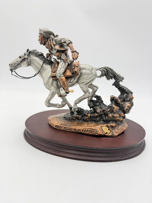 Legends USA BOB HASLAM 1987 C.A Pardell Hell Bent For Letters Metal Sculpture